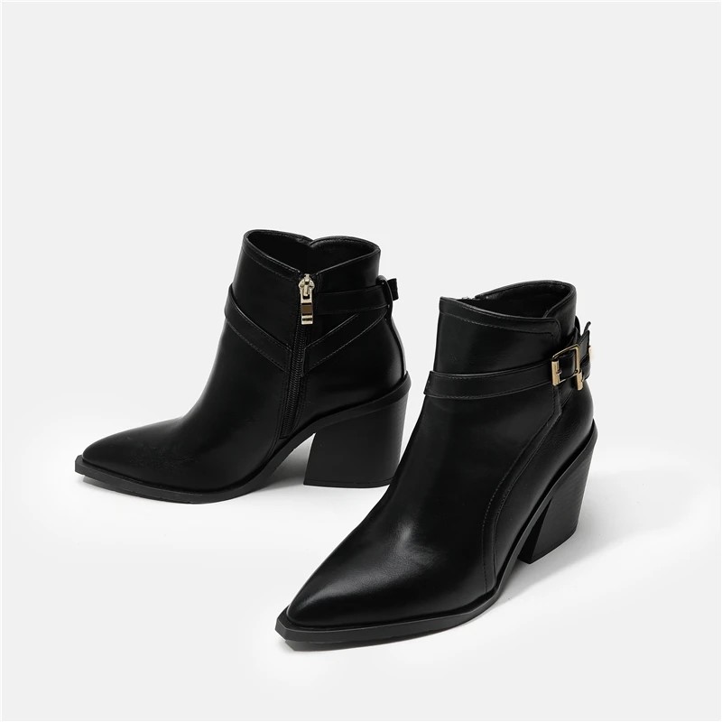 Black buckle boots | The Juelz Shoes