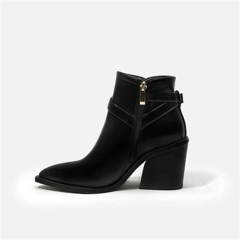 Black buckle boots | The Juelz Shoes