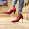 Maroon heels